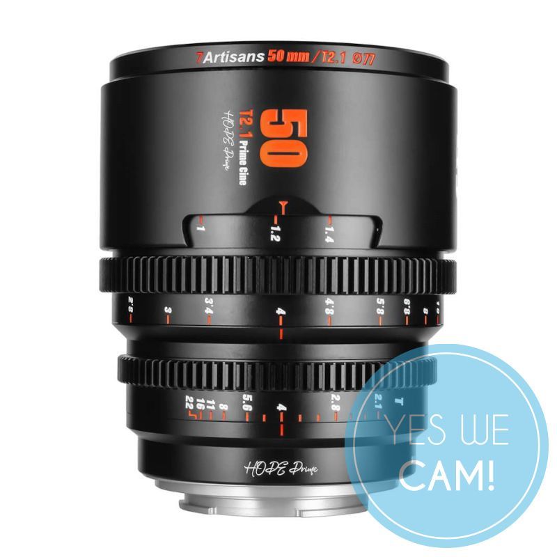 7Artisans Hope 50mm T2.1 schwarz f. Canon RF S35 Weitwinkelobjektiv