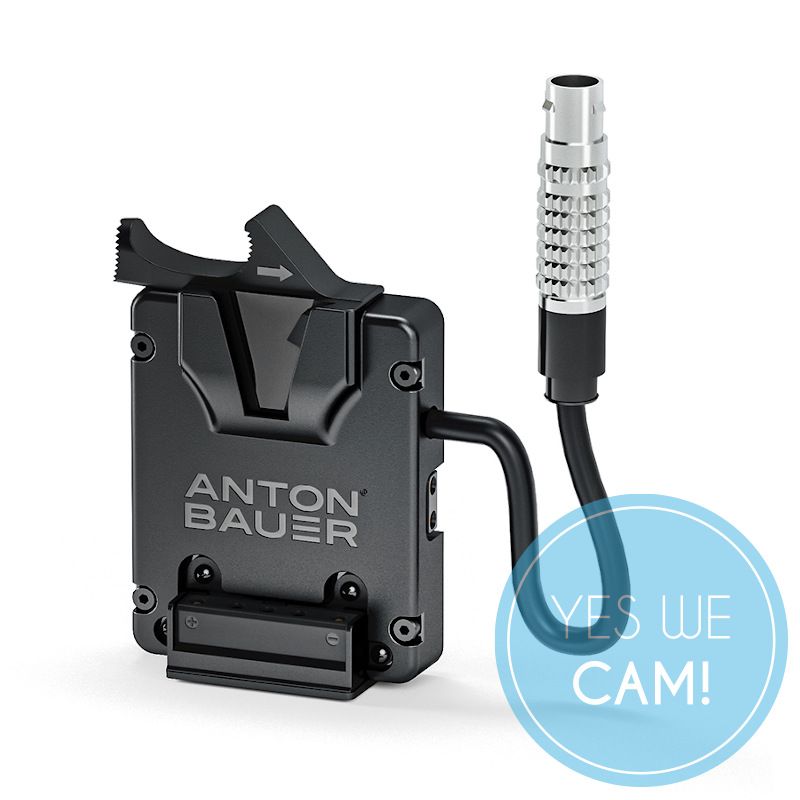 Anton Bauer Micro V-Mount Bracket with P-Tap & Rundsteckverbinder V-Mount-Halterung