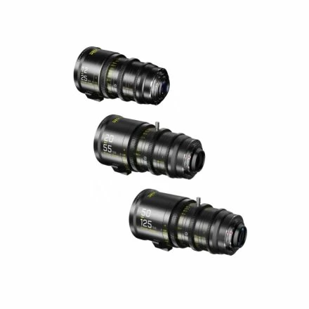 DZOFILM Pictor Zoom 3-Lens Kit 12-25/20-55/50-125 T2.8 Black
